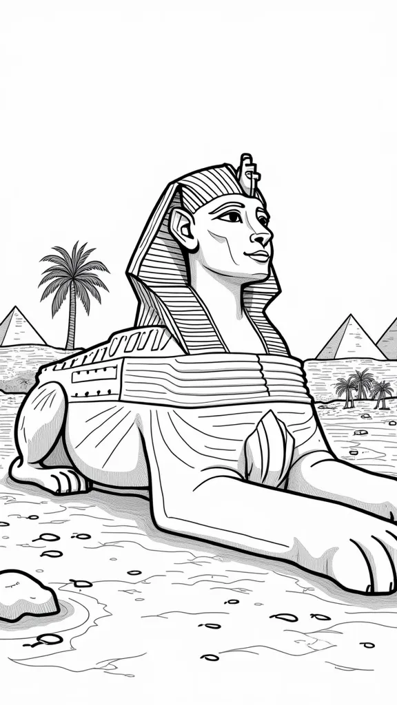 sphinx coloring page